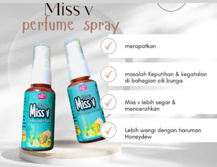 Miss v perfume spray